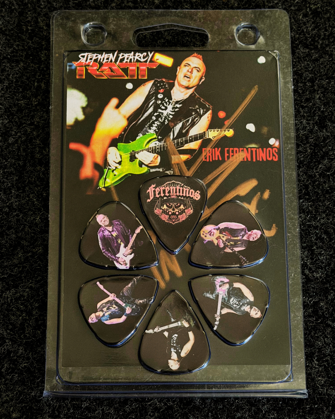 Limited Edition Erik Ferentinos Autographed Guitar Pick Set