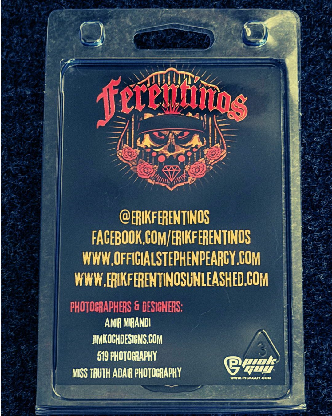 Limited Edition Erik Ferentinos Autographed Guitar Pick Set