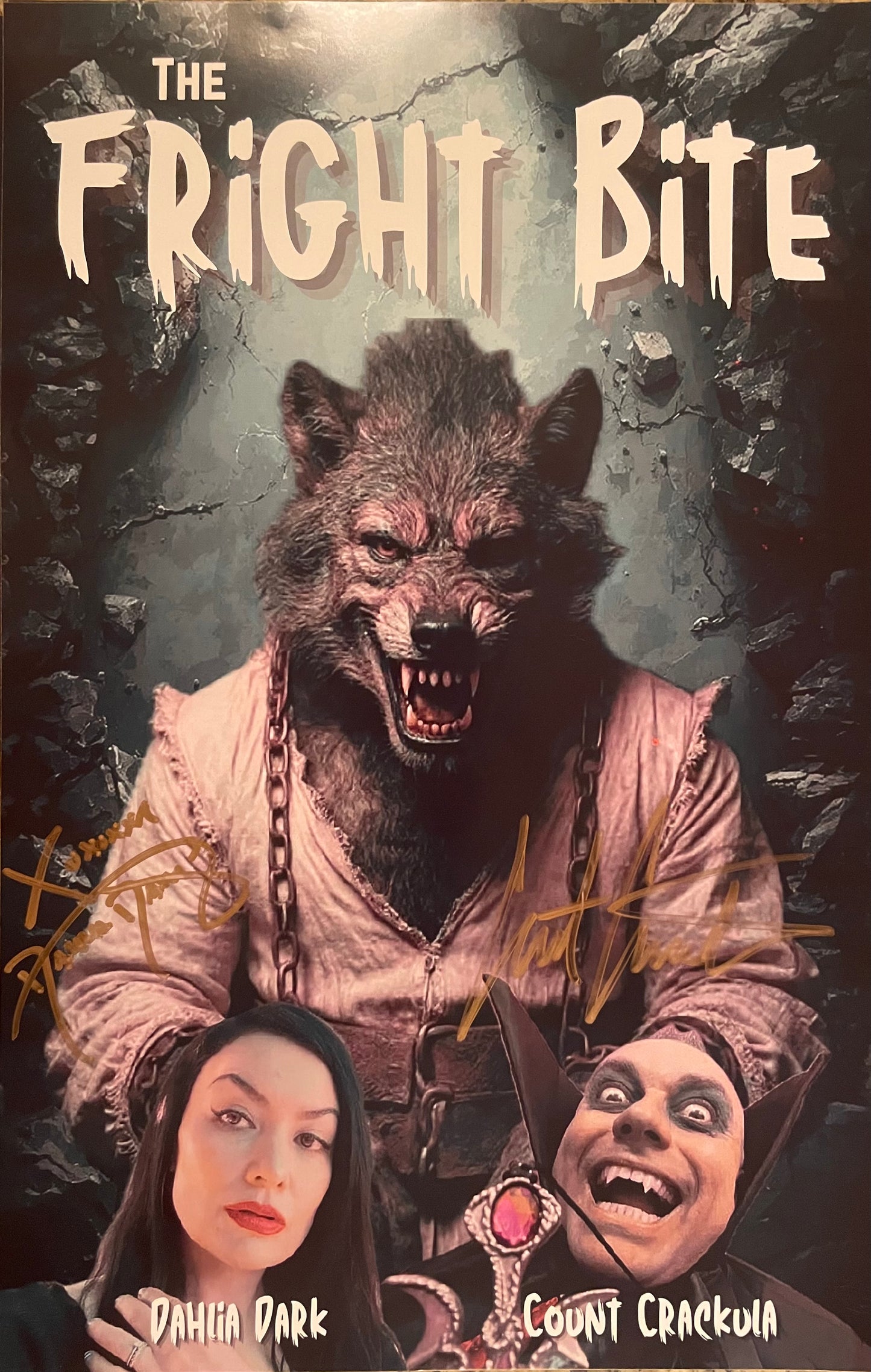 Autographed Fright Bite Werewolf Poster